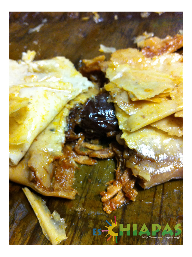 Tamal chiapaneco Tamal de mole